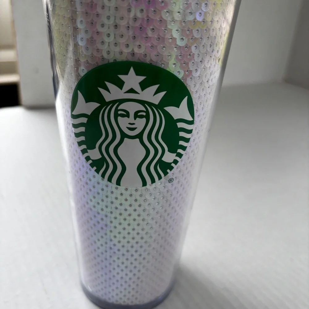 Starbucks 24oz Studded Tumbler‎ Iridescent Pearl Cold Cup Reusable 2020s New